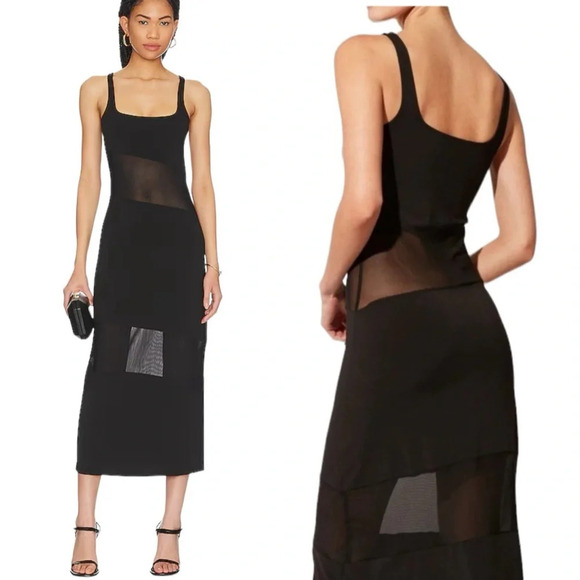 Solid & Striped Kimberly Tank Coverup Dress Black Size S NWT - Picture 1 of 11